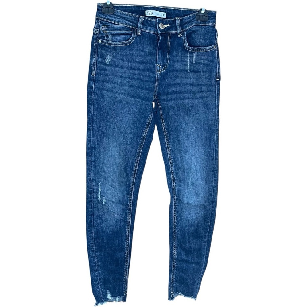 Zara Taperer Leg Jeans Dark Blue